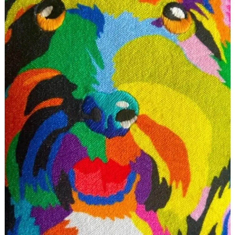 Tabitha Brown Colorful Small Decorative Pillow Dog